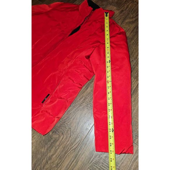 Women’s Liz Claiborne Red Feather & Down Jacket Size  L - Picture 4 of 12